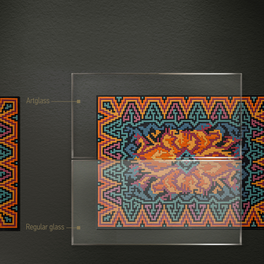 Artglass AR 70 — Artglass vs Regular Glass comparison