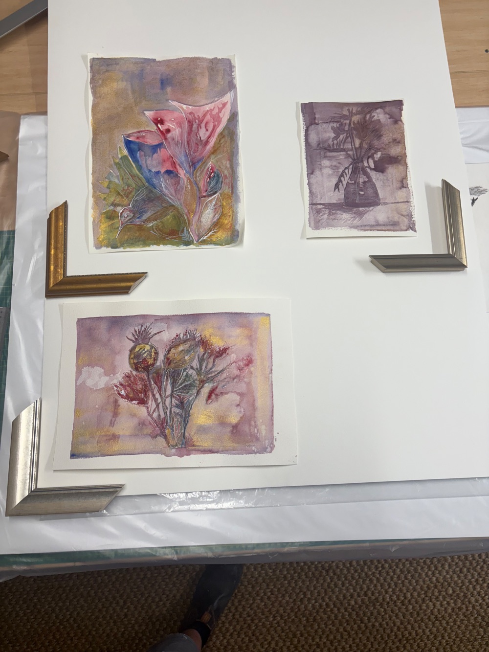 Choosing mouldings during a studio consultation at Framehouse