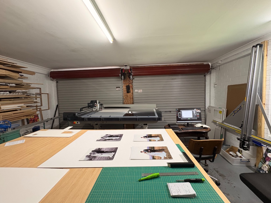 Valiani Nexus 150 CMC computer mat cutter at Framehouse studio