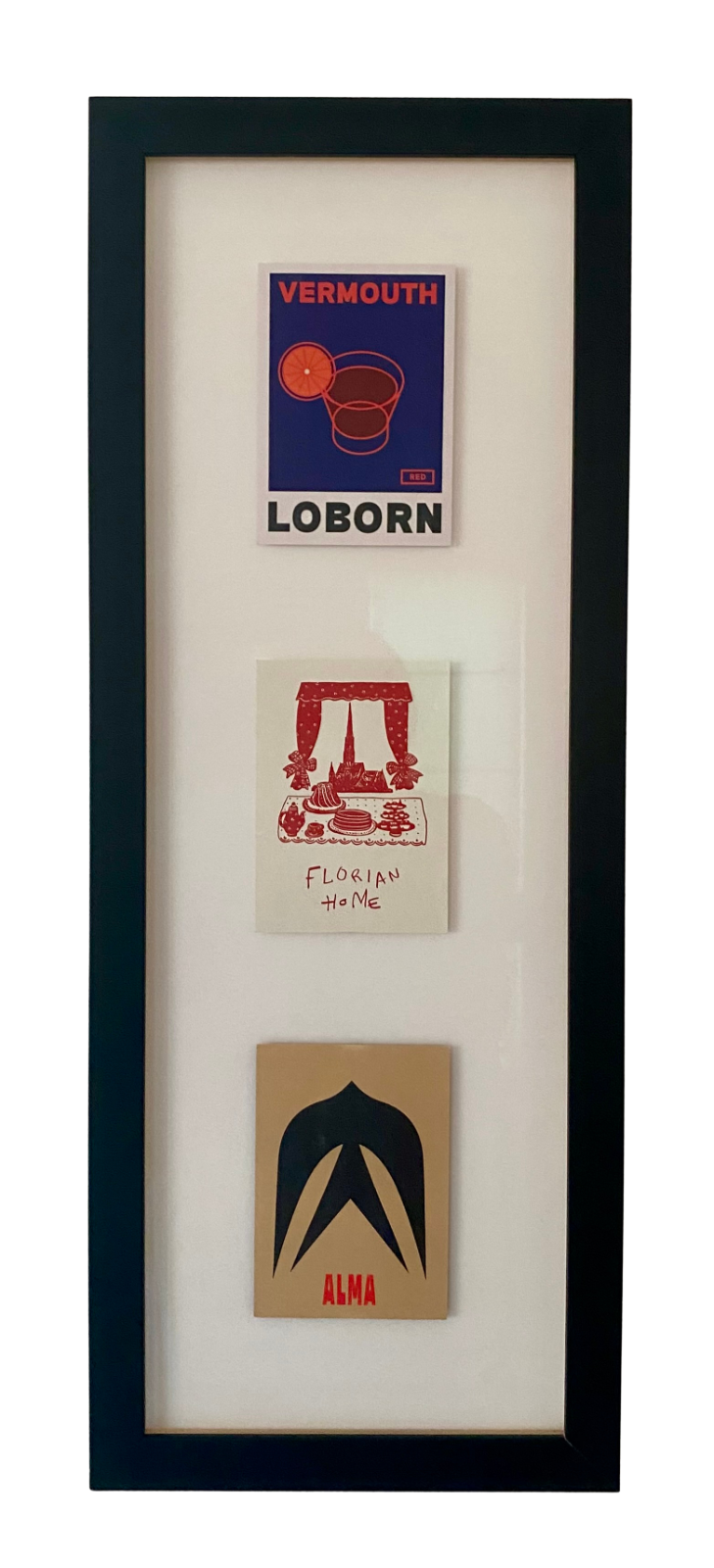 Travel keepsakes framed — Framehouse Brookfield